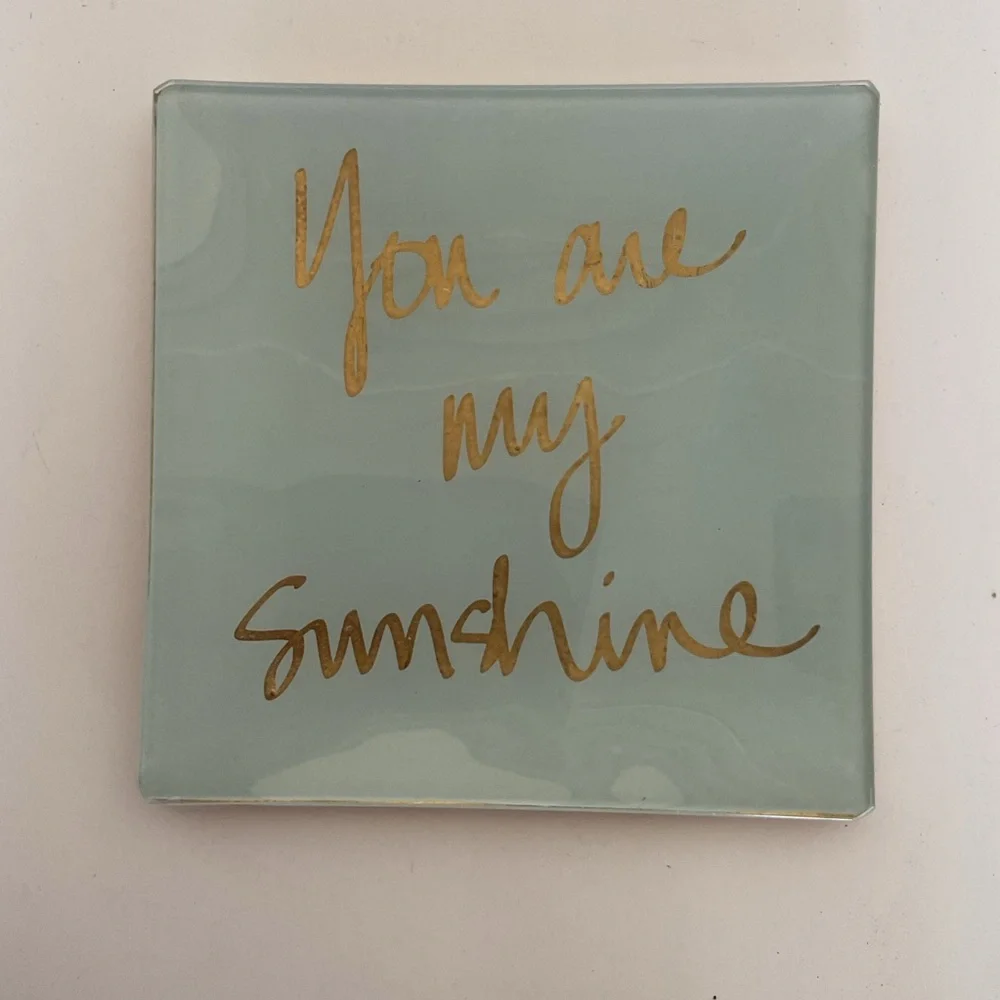 Glass Decorative Trinket Tray